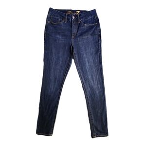 Seven7 - Tummyless High Rise Skinny Jeans - Size 10 - Dark Blue